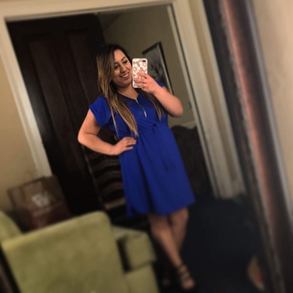 Royal blue dress