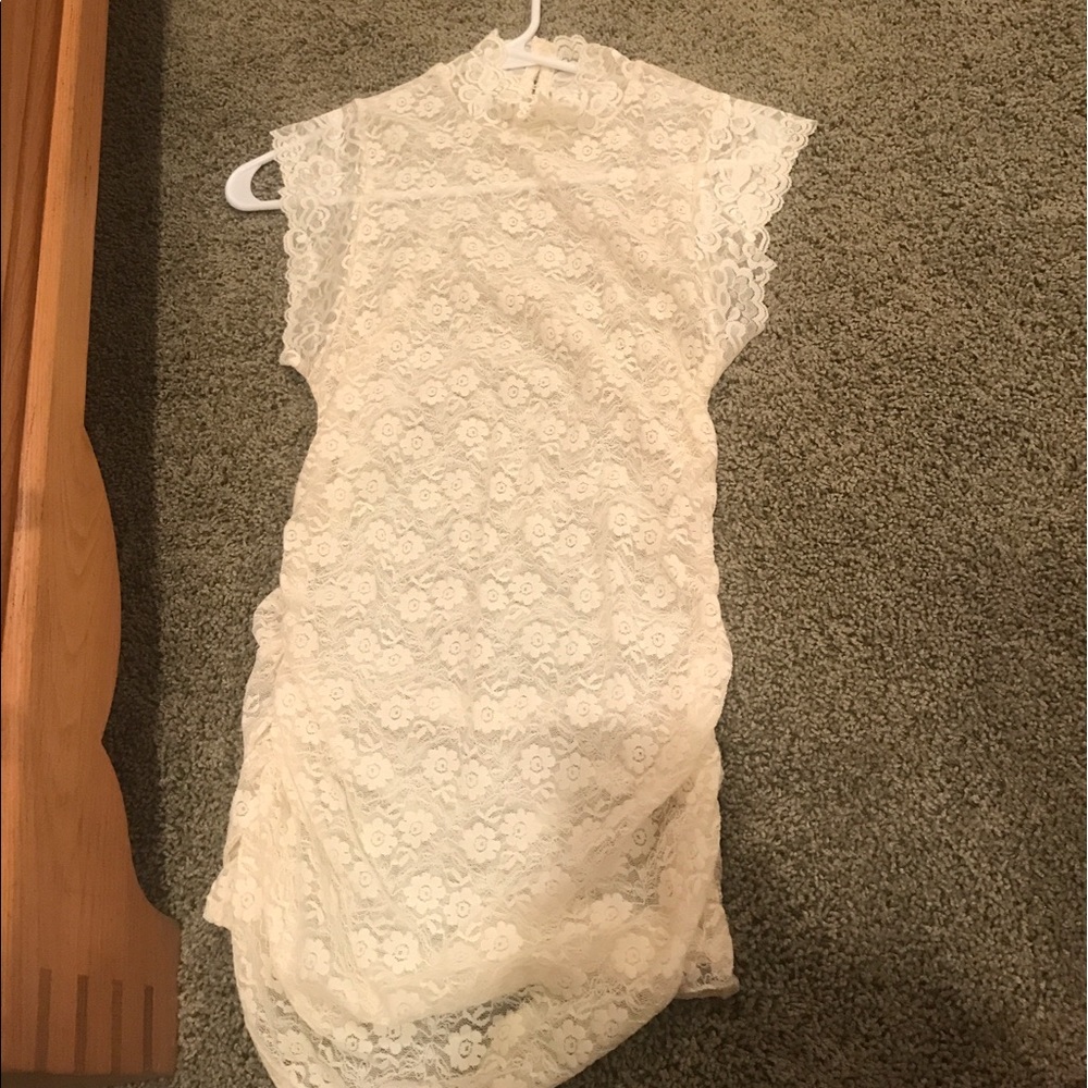 FREE PEOPLE shear lace shirt