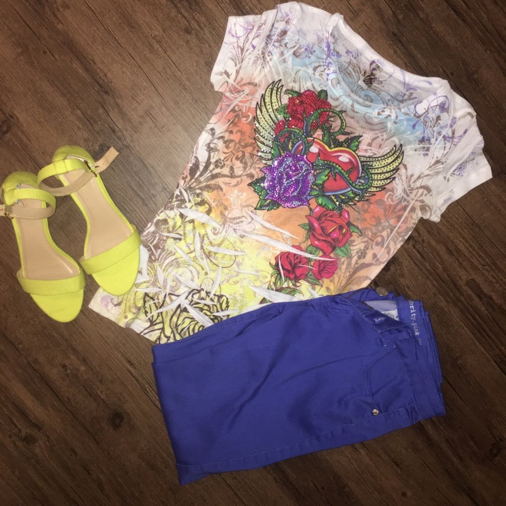 Multicolor beaded shirt