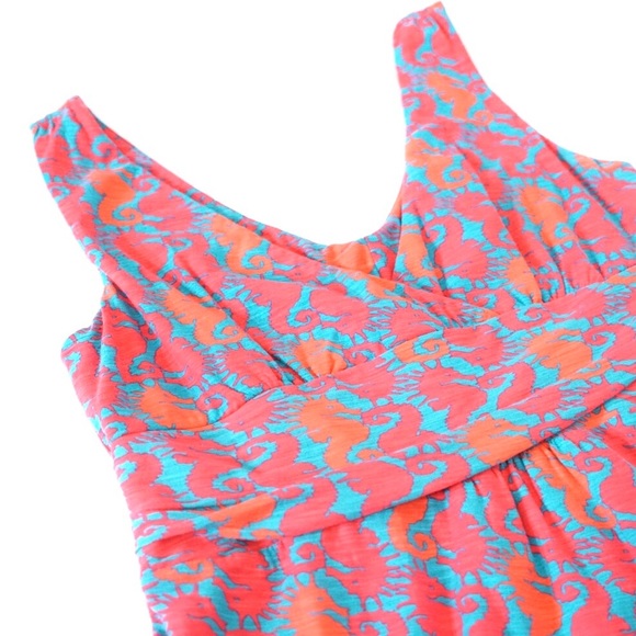 Lilly Pulitzer Seahorse Long Maxi Dress - Picture 4 of 6