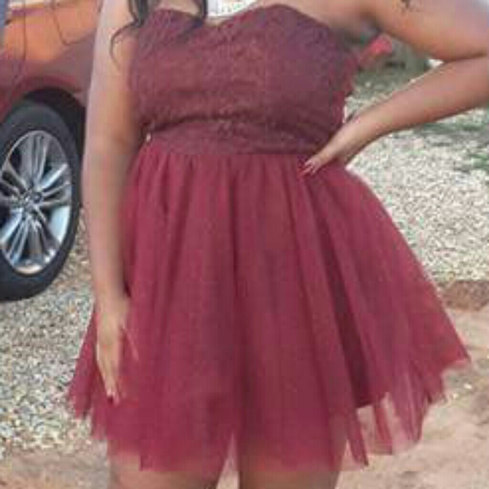 Burgundy Prom Dress