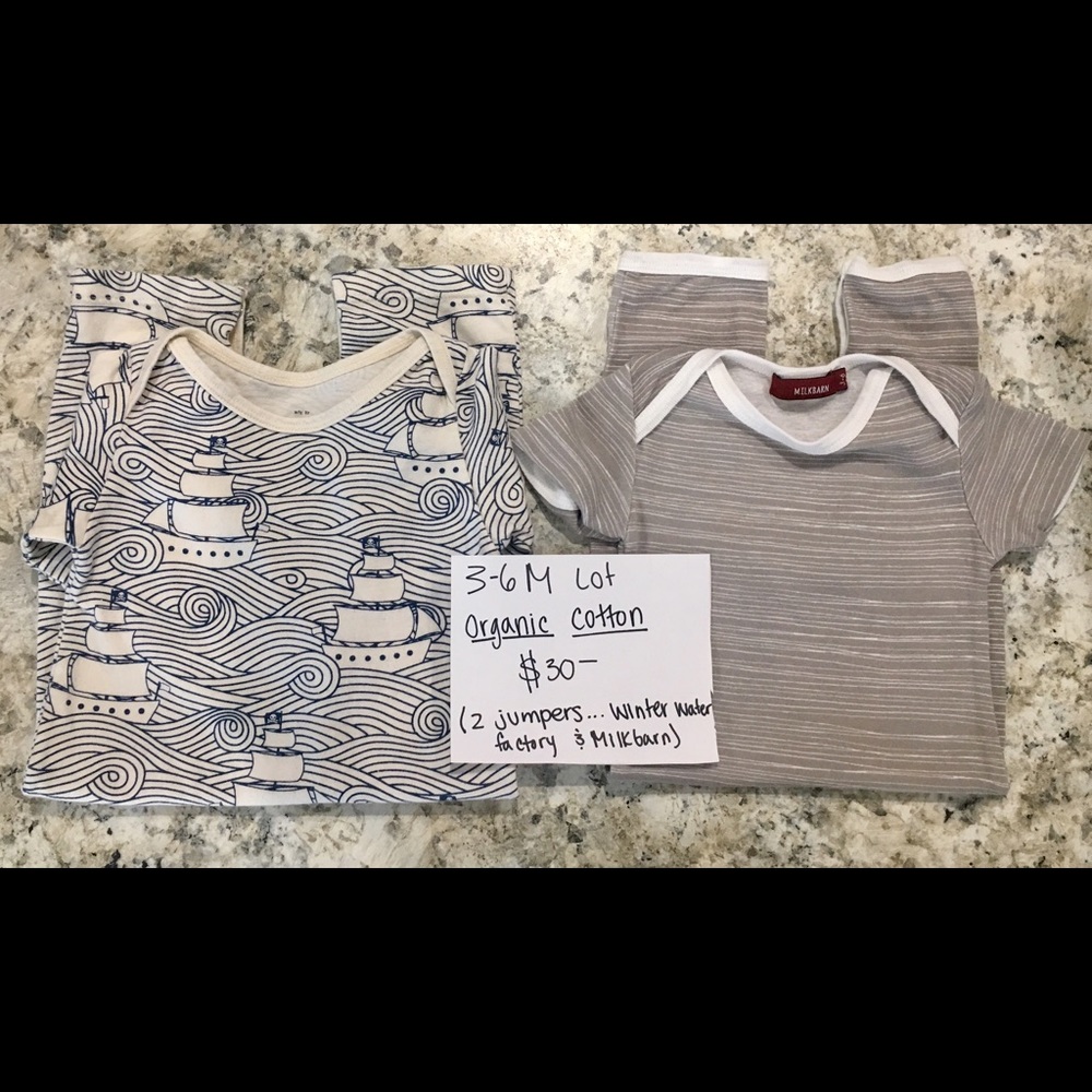 Organic cotton baby clothes 3-6M