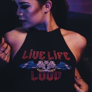Live life loud h&m bodysuit