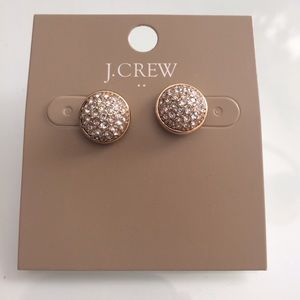 J.Crew Factory Pave Crystal Fireball Stud Earrings