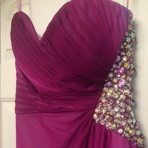 Prom dress purple ombré