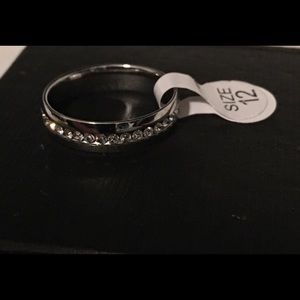 NWT men's sz. 12 stainless steel ring