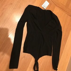 Black brandy Melville bodysuit
