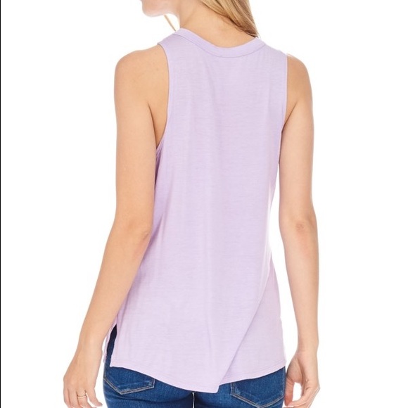 🌷 Lilac sleeveless lace up top - Picture 3 of 4