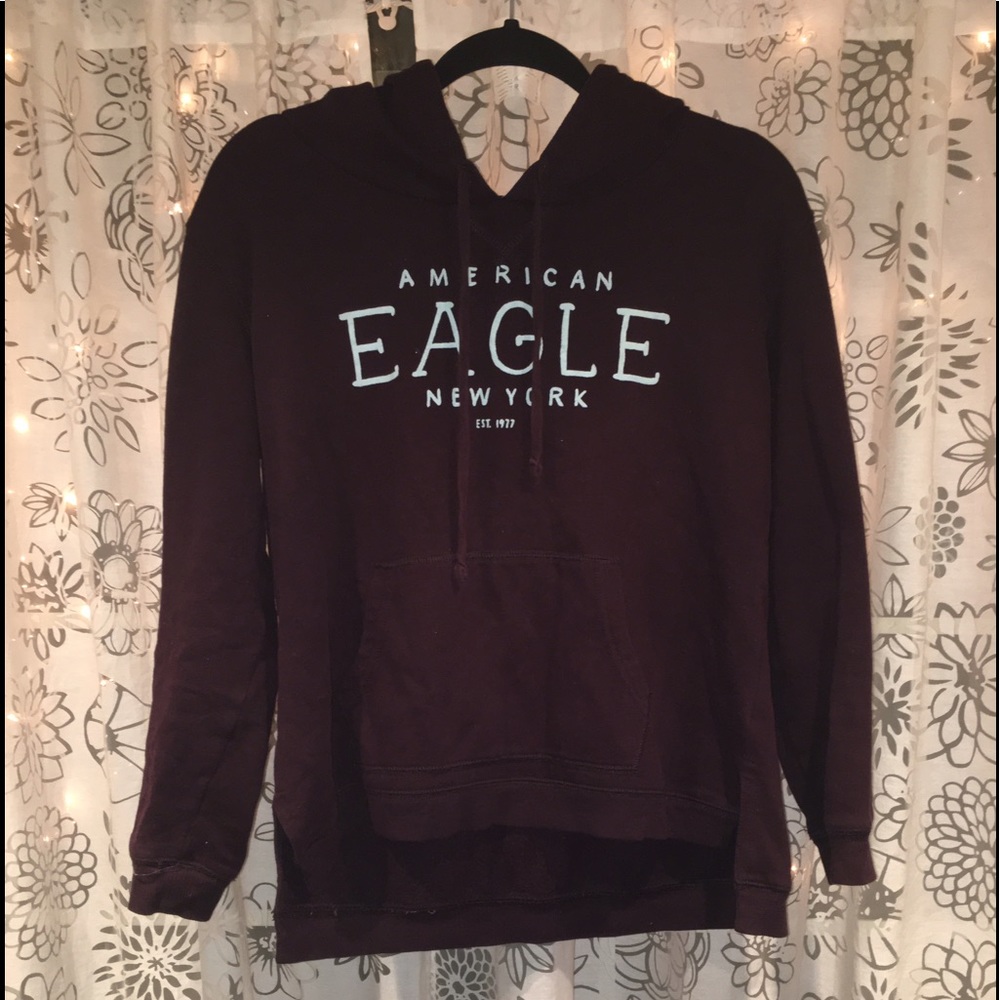 Maroon American Eagle Hoodie