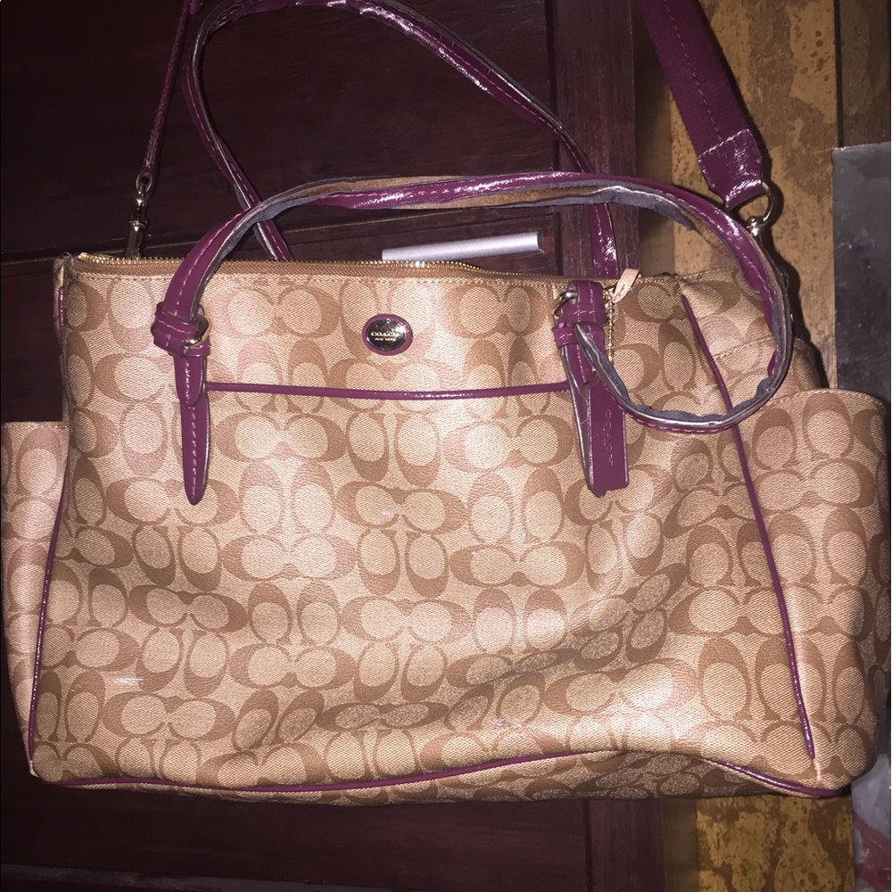 Coach Diaper or Computer Travel Bag