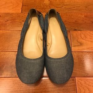 Cole Haan Manhattan Ballet flat (Denim + gold)