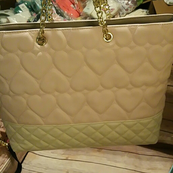 NWT BETSEY JOHNSON BLUSH 2PC LARGE PURSE - Picture 3 of 4