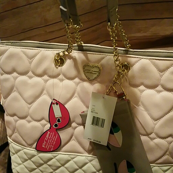 NWT BETSEY JOHNSON BLUSH 2PC LARGE PURSE - Picture 4 of 4