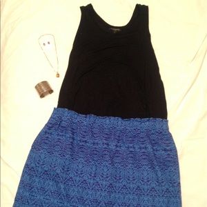 Joe Fresh XL Skirt in blue pattern