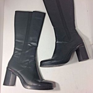 Tommy Hilfiger 90's 00s Leather Grunge Boots