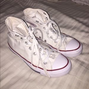 White Hightop Converse