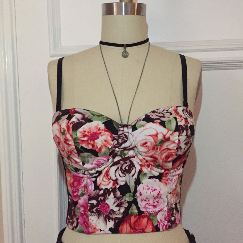 Floral Bustie/ Bralette crop top