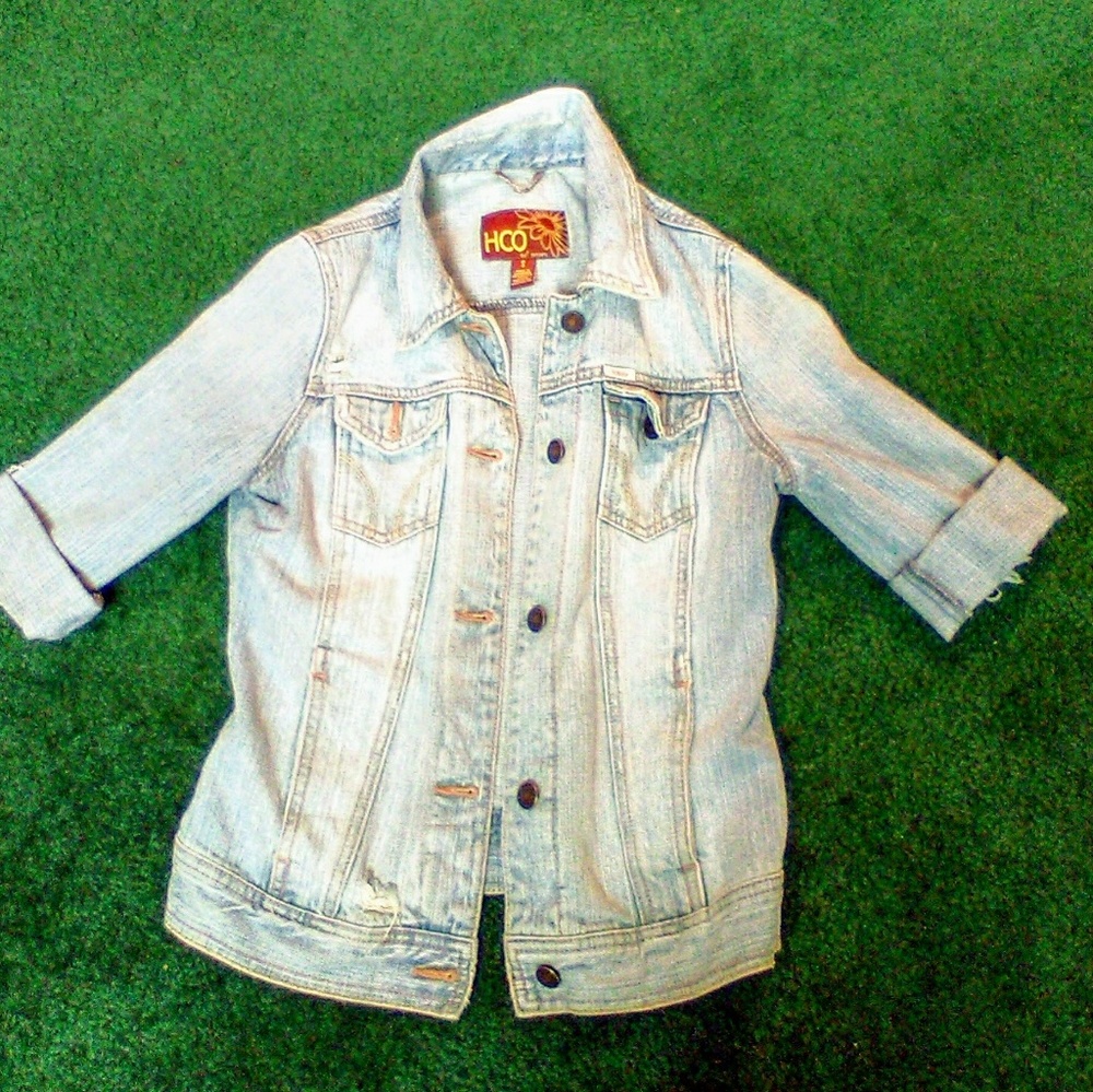 Cropped jean jacket