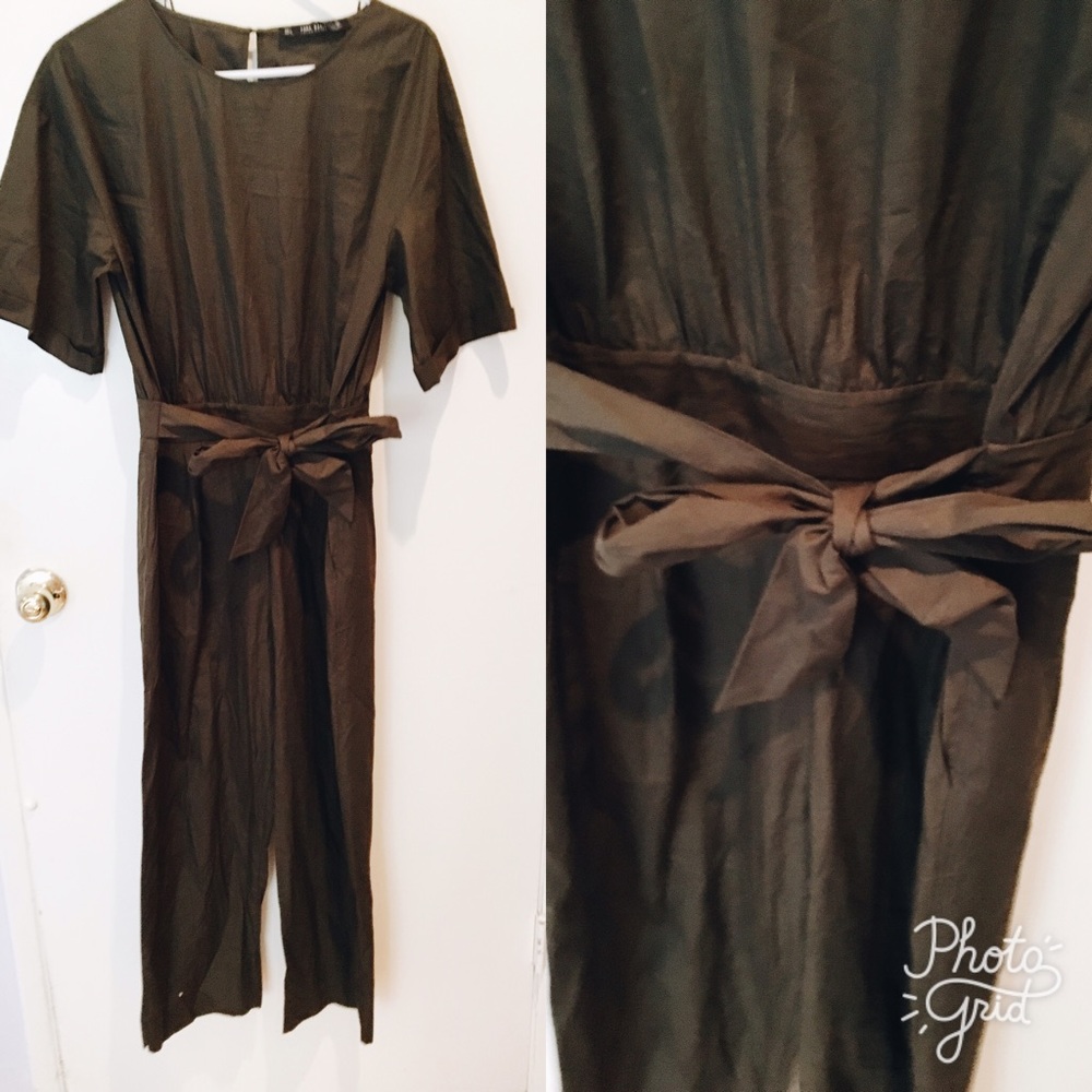Army green jumpsuit