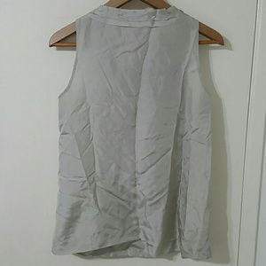 Drawer cotton Jersey, ruffle, sleeveless, back zip, crew neck Cut tops 6517-206-0712 white 1