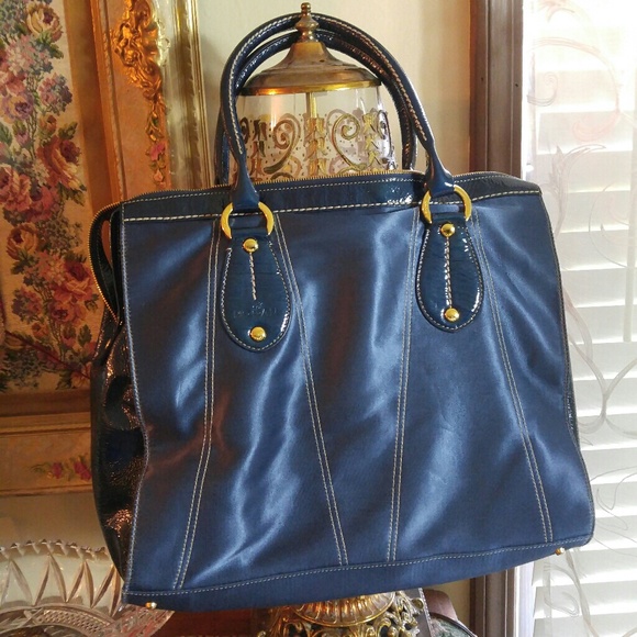 Leather And Nylon Large Tote 70