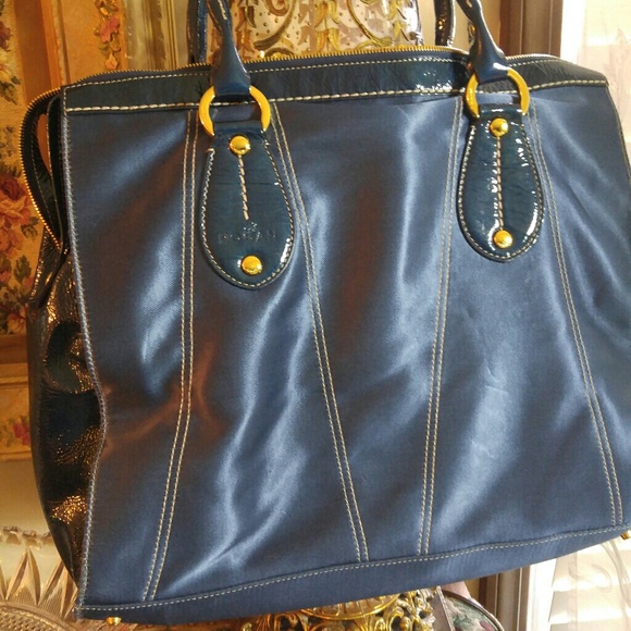 Leather And Nylon Large Tote 56