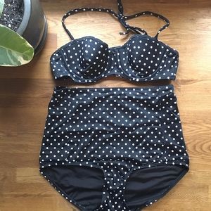 Victoria's Secret NWT retro polka dot bikini
