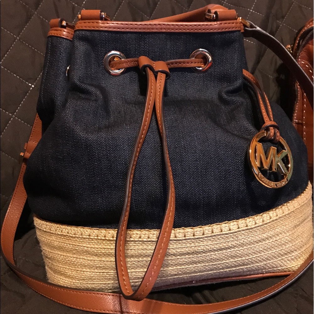 Large Michael Kors Marina Espadrille Tote Bag