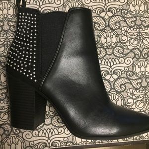 Black studded boots