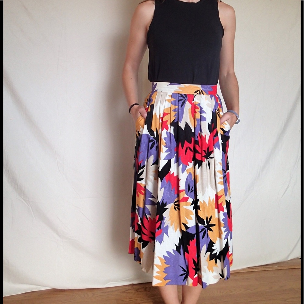 Vintage floral skirt Norton McNaughton