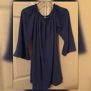 Off shoulder Top large blue