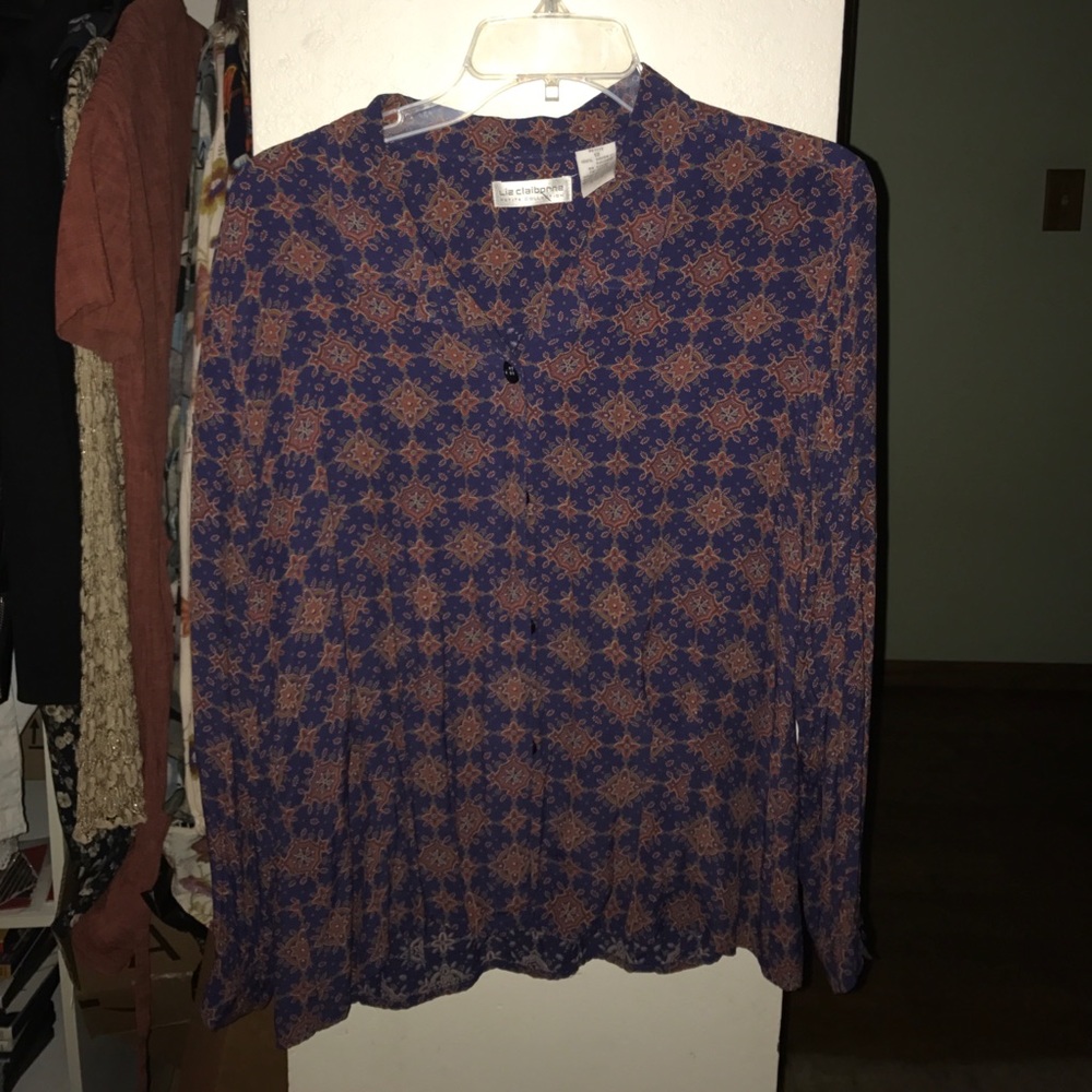 70s long sleeve blouse