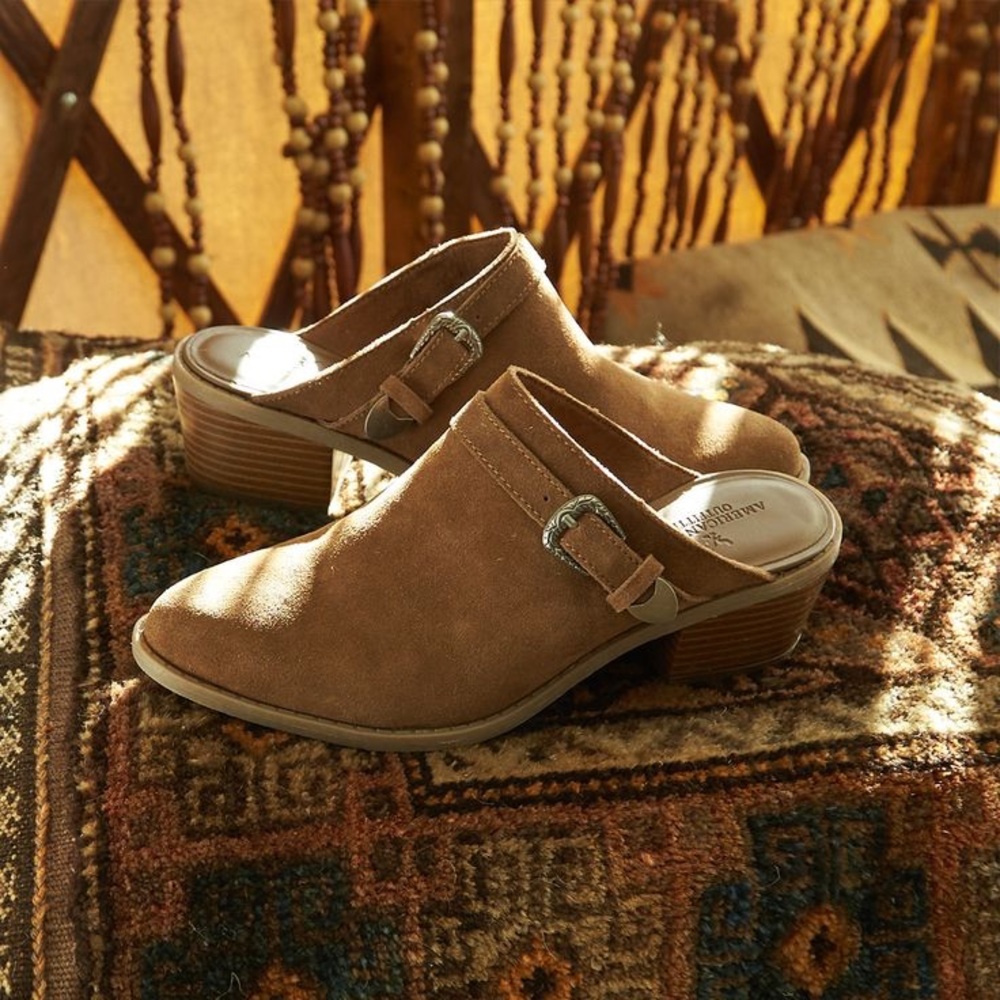 Brown Western Mules