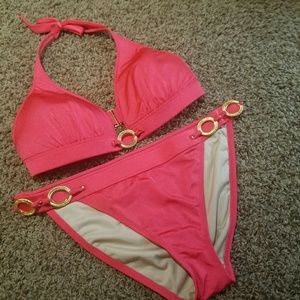❤Victoria Secret Pink and Gold  Bikini Swimsuit❤