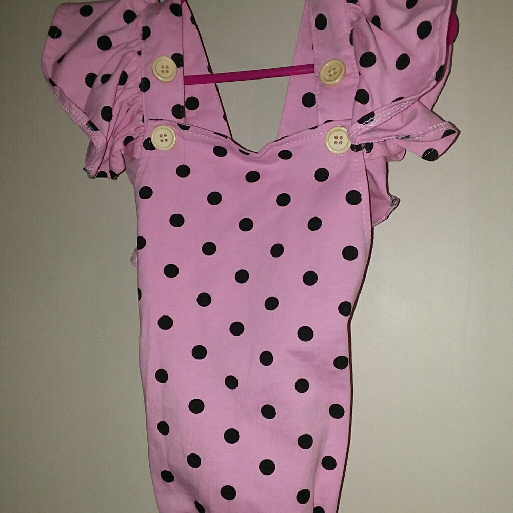 Polka Dot baby romper