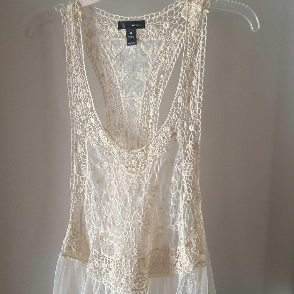 Summer sexy sheer tank