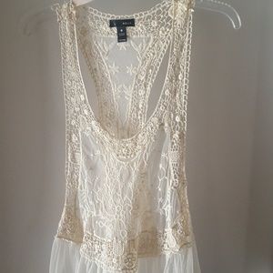 Summer sexy sheer tank