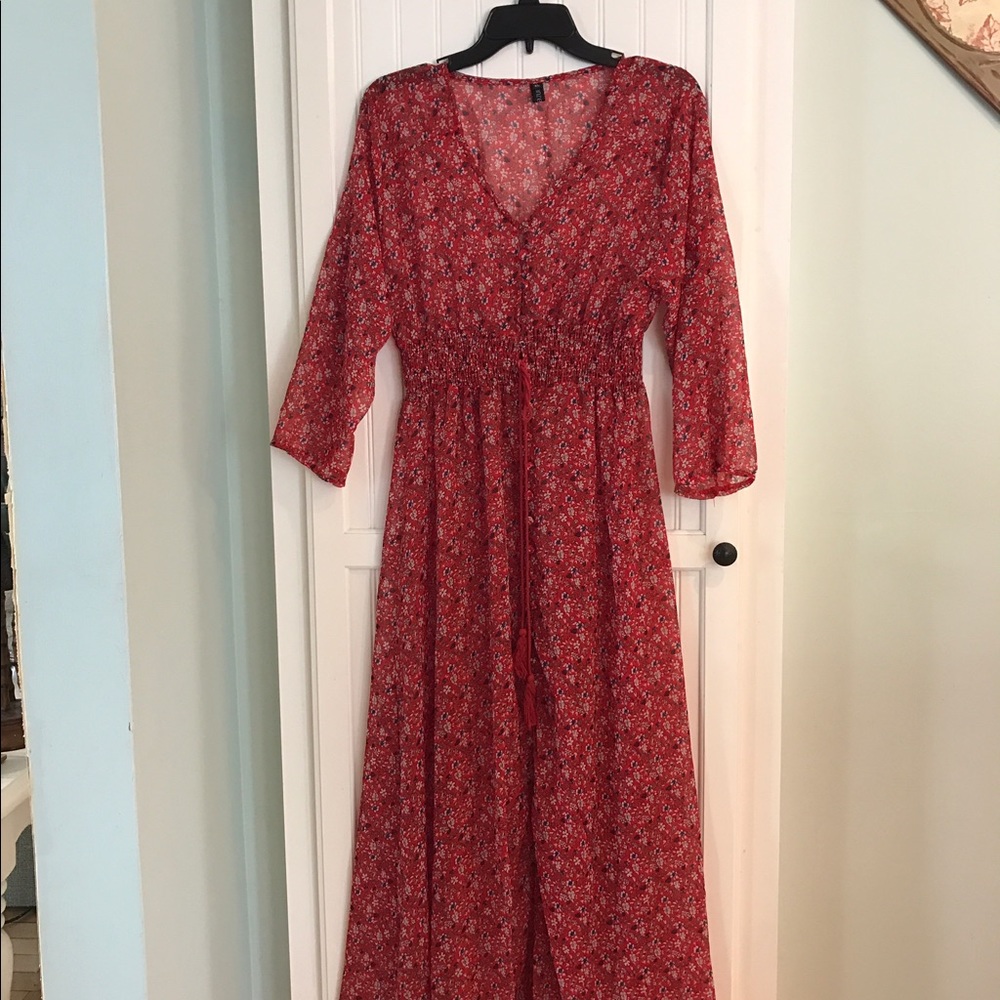 Pretty red maxi dress