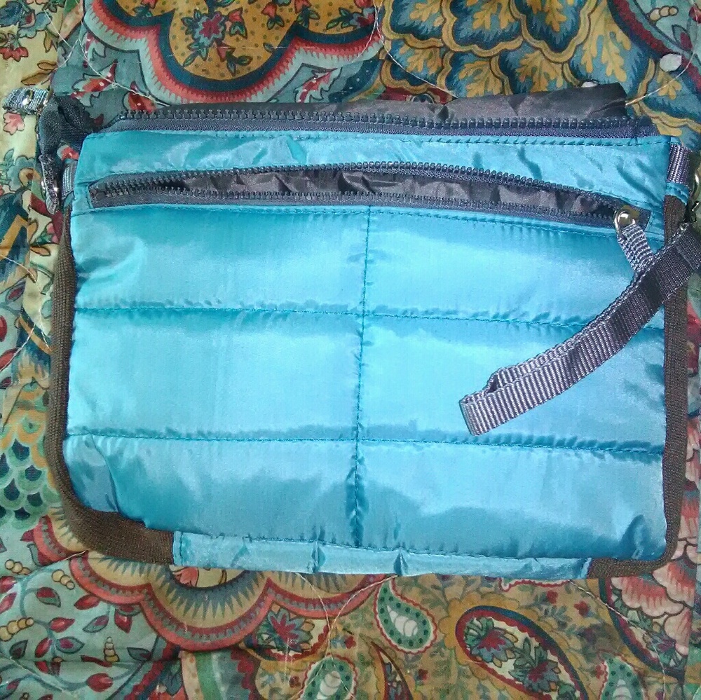 Space saver for purses/make-up bag