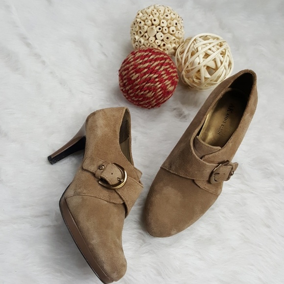 anne klein jaysie leather booties