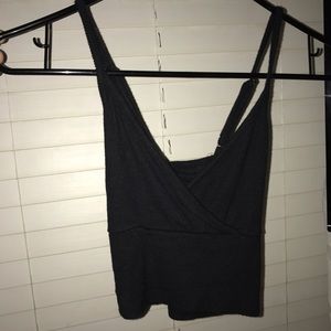 black tank/crop top