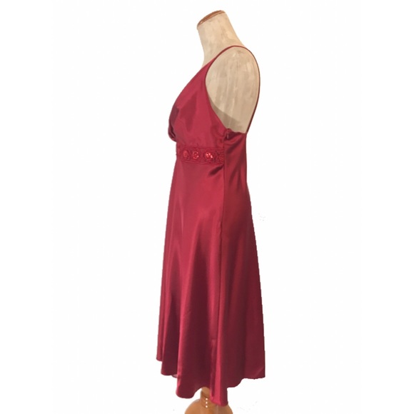 Maria Bonita Satin Embroidered Dress with Scarf - Picture 5 of 7