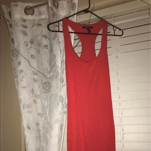red Forever 21 midi sun dress