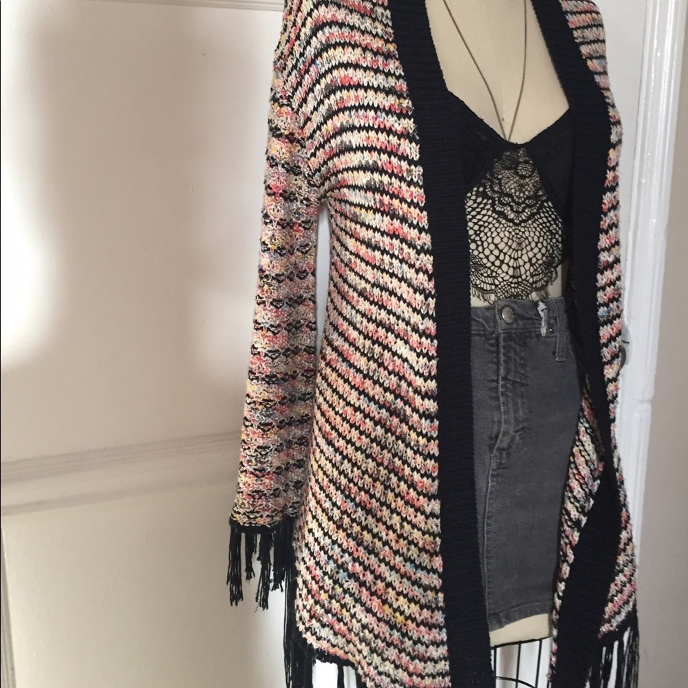 Kimono like knit sweater