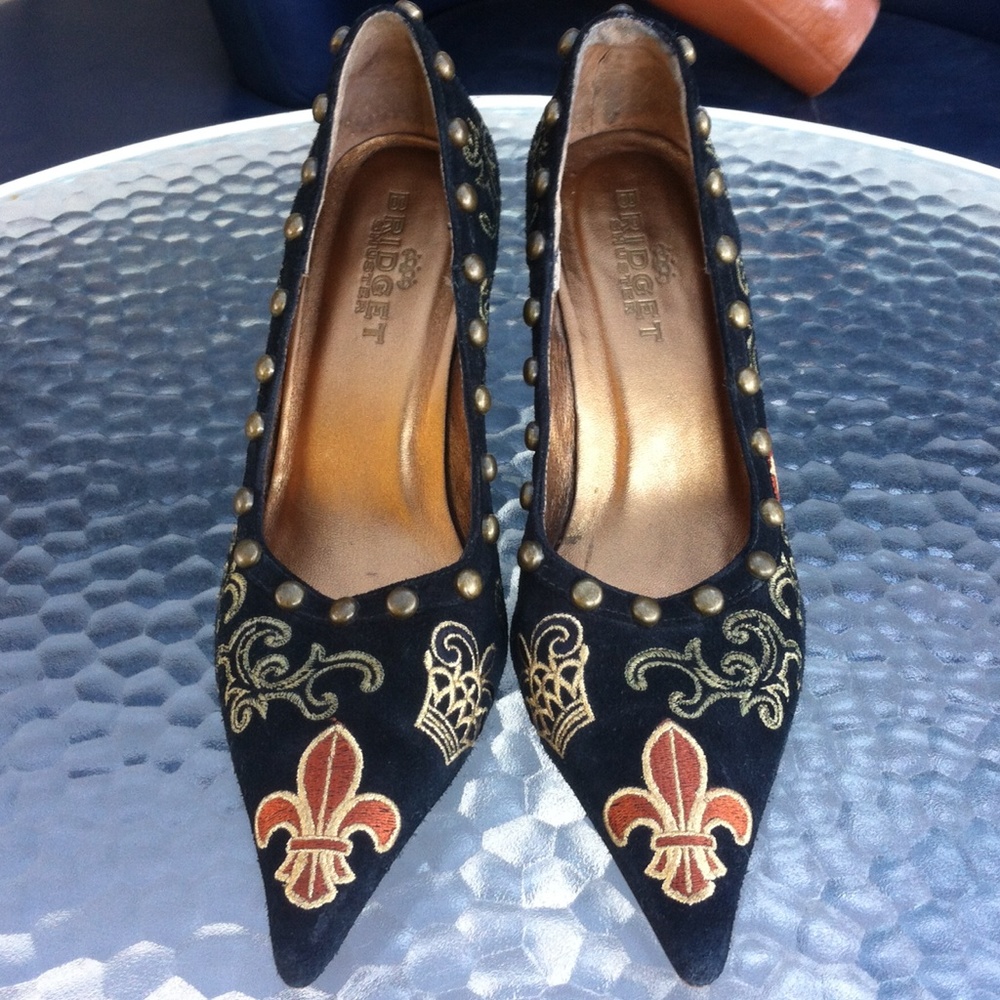 Bridget Shuster leather stiletto size 9.5B