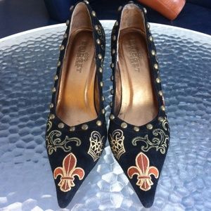 Bridget Shuster leather stiletto size 9.5B