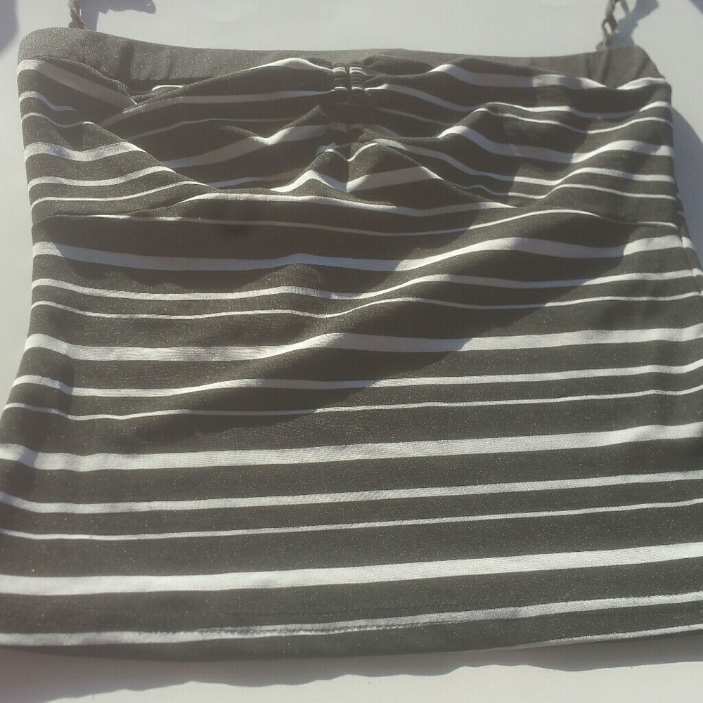 Striped Black and White Top