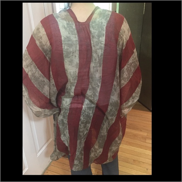 US Flag Shawl Vest - Picture 4 of 5