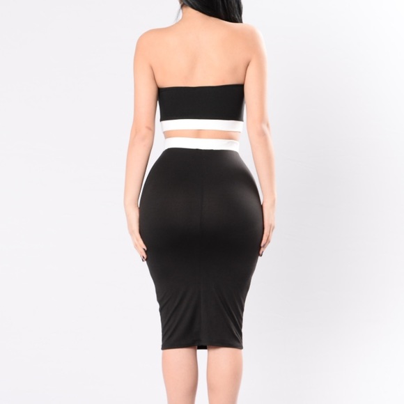 Black and white skirt set - Picture 2 of 4