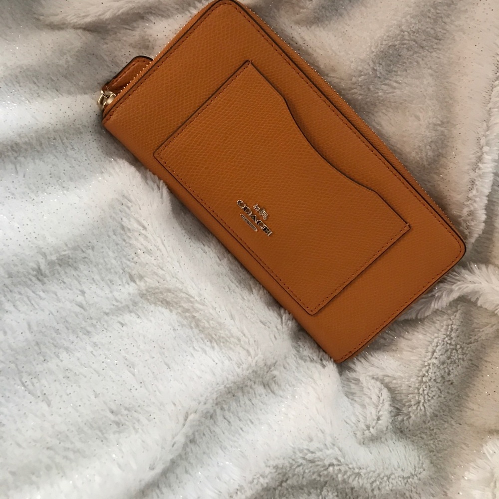 Mustard Yellow Coach Wallet